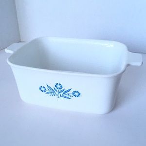 Corning ware 1.5qt loaf bowl handle server USA